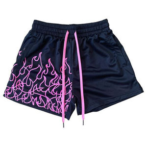 Short de sport en maille double couche personnalisé pour hommes High Street Jogger Athletic Streetwear pour le basket-ball Fitness Running Solid - Product Image 3