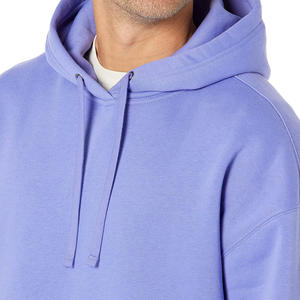 Sudadera con Capucha para Hombre, Nueva Moda, Color Sólido Personalizado, Gruesa, de Alta Calidad, Estilo Holgado con Hombros Caídos, Estilo Vintage Básico - Product Image 3