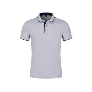 Vente à chaud T-shirts polo d'été personnalisés pour hommes Chemise tricotée unie à manches courtes en coton directement de l'usine à vendre - Product Image 5
