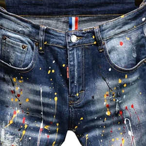 Jeans en denim pour homme, tendance, extensible, coupe classique, respirant, coupe-vent, confortable, durable, pour un usage quotidien, écologique, été, automne - Product Image 3