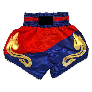 กางเกงมวยไทยผ้าซาตินเงาพร้อมเชือกผูกแบบมีโลโก้สั่งทำ - Product Image 1