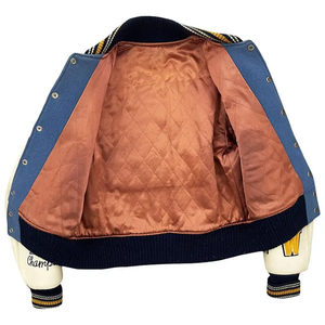 Chaqueta Universitaria de Alta Calidad, Chaqueta de Béisbol Universitaria para Hombre con Diseño de Bordado de Logotipo Personalizado de Invierno, Chaqueta Bomber con Cierre OEM - Product Image 5