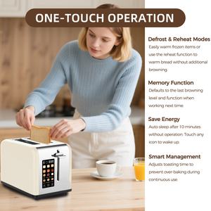 Nouvel ensemble de <span class=keywords><strong>grille</strong></span>-<span class=keywords><strong>pain</strong></span> en acier inoxydable avec grand écran numérique <span class=keywords><strong>et</strong></span> contrôle de la température, bouilloire électrique pour usage domestique - Product Image 3