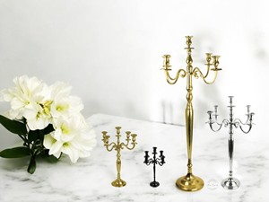 Elegant Design Aluminium 5 Arm <b>Candelabra</b> Great for Weddings Home Events and Tabletop Decoration - Product Image 3
