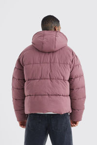 Bonne vente Logo personnalisé Boxy Veste bouffante en nylon froissé Coupe-vent Chaud Hiver Extérieur Bulle Vestes pour hommes avec 2 poches latérales - Product Image 2