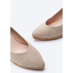 Esposini espadrillas con taglio a V in tela in edizione limitata sandali con taglio a V Chic con Sole a zeppa - Product Image 2