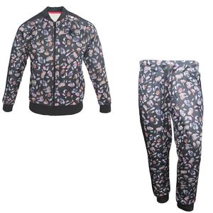 Sublimation personnalisée de haute qualité pour hommes ensemble deux pièces de gymnastique dernière conception pantalons de survêtement coupe-vent survêtements en nylon respirant imprimés - Product Image 1