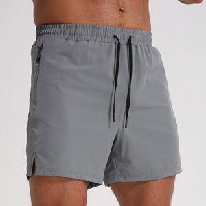 Shorts de sport pour homme 100% coton décontractés respirants imperméables anti-froissement séchage rapide taille mi-haute service OEM non tissé - Product Image 1