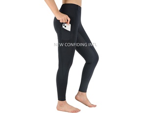 Better Quality High Waist <b>With</b> <b>Phone</b> <b>Pockets</b> Custom Fashionable Ladies Equestrian <b>Leggings</b> Breathable Horse <b>Riding</b> Tights - Product Image 4
