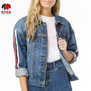 Veste en jean pour femmes, qualité supérieure, OEM ODM, veste en jean en coton pour la vente en gros - Product Image 1