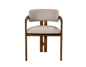 Chaise de salle à manger en bois de manguier faite à la main avec capitonnage en tissu - Design moderne pour la maison, le bureau et l'appartement, utilisation en intérieur, meubles de chambre à coucher, vente en gros - Product Image 1