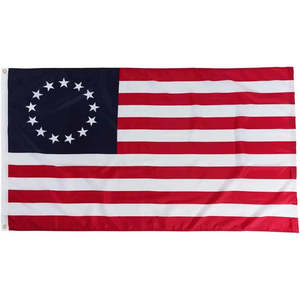 Paquete de 2 Banderas de Estados Unidos de Betsy Ross, 3x5, para Exteriores, 13 Estrellas, Estilo Colonial Vintage, Bandera de EE. UU. Resistente (Betsy) - Product Image 1