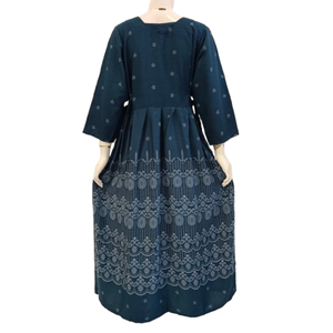 Robe longue à manches 7/8 pour femme, en rayonne 100% haute qualité, par Chrysanta - Product Image 3