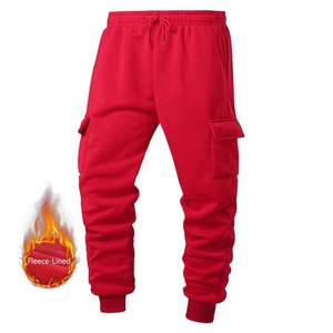 Pantalons de jogging pour hommes en gros, pantalons de survêtement décontractés avec ceinture en molleton personnalisée, coupe ample, taille mi-haute, cordon de serrage pour hommes - Product Image 4