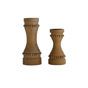 Huge Demanding Handmade Various Style Solid Mango Wood Candle Holder with Square Base for Online Seller at Very Reasonable Price - Product Image 3