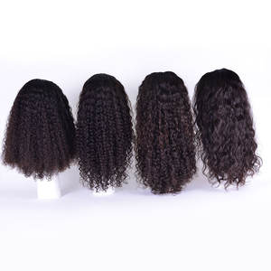 Perruque de cheveux indiens bouclés, meilleures perruques de cheveux TEMPLE à donatrice unique, perruques de cheveux bruts et non traités à 100%, fournisseur - Product Image 1