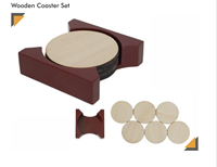 Ensemble de sous-verres en bois de pin fabriqués à la main pour table à manger et table basse support de tasse à thé cadeau élégant pour un usage professionnel