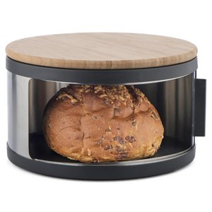 Boîte à pain en métal au design unique Comptoir de cuisine de qualité supérieure Boîte à pain arrondie en métal Boîte à pain en métal à finition antique - Product Image 6