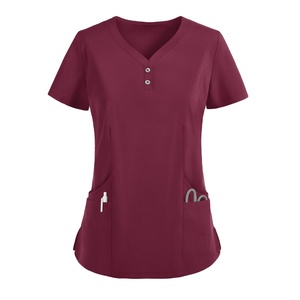 Costumes de gommage élégants pour femmes ensembles de pantalons supérieurs tailles de Logo personnalisé infirmière couleurs hôpital médical vente en gros en vrac ensemble de gommage à bas prix - Product Image 1