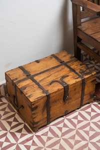 Wooden Antique Vintage Box with <b>Iron</b> Decor for Home, Restaurant & Hotel Storage and Decor - Product Image 3