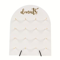 Support de présentation en bois pour beignets, idéal pour les décorations de baby shower, les mariages et les anniversaires