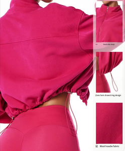 Sweat à capuche pour femmes Color Block Chenille Black Boxy Luxury Kids Plain Hoodies - Product Image 3