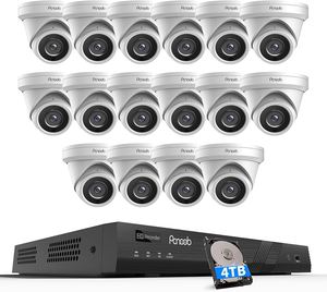 NVR 16 canaux 8MP de qualité supérieure avec disque dur 4 To et douze caméras tourelles 4MP à vision nocturne - Product Image 2