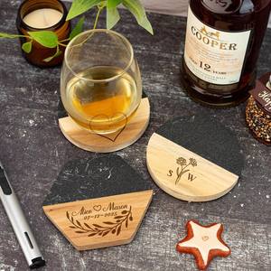 Dessous de verre ronds en résine avec feuille d'or et pigments, tampons de table décoratifs en pierre pour l'exportation, les commandes en gros et les ventes au détail en ligne - Product Image 6