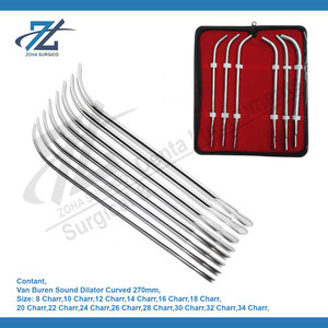 Van Buren เครื่องขยายสัญญาณเสียงแบบโค้ง8ช่อง270มม. เครื่องมือผ่าตัดพื้นฐานอุปกรณ์ขยายรูเจาะรถตู้ทำจากสแตนเลสแฮนด์เมด - Product Image 2