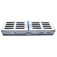 Plateau de Stérilisation Autoclavable en Acier Inoxydable Réutilisable pour Instruments Dentaires, Lot de 5 Supports de Cassette de Stérilisation, Certifié CE ISO, Vente en Gros OEM