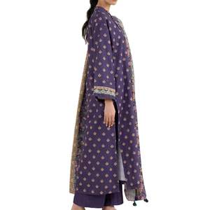 Traje de Tres Piezas de Organza para Mujer, Shalwar Kameez Bordado, Vestido Étnico de Lujo para Fiesta con Interior y Pantalón de Seda - Product Image 3