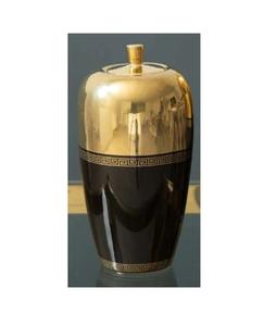 Venta caliente único moderno Simple forma Metal aluminio florero personalizable Color negro para decoración del hogar Decoración de mesa - Product Image 2