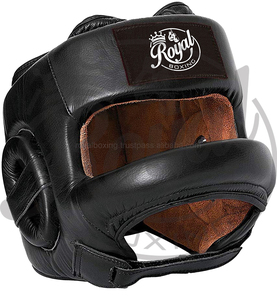 Boxing Head Guards Leather Martial Arts Sparring Gear for Muay Thai Sparring Martial Art Wrestling MMA Headgear - Product Image 3