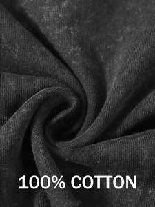Camiseta de Algodón 100% Tejido con Lavado Ácido, Estilo Oversize, Manga Corta, Lisa, de Alta Calidad, Ecológica, Unisex, para Ropa Urbana - Product Image 5