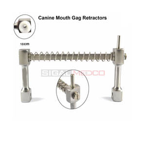 Veterinary Canine Mouth Gag Set Oral Surgery Dogs Cats <b>Dental</b> Mouth Retractors German Stainless Steel Reusable Pet Surgical - Product Image 4