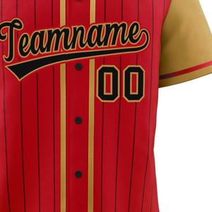 Maillots de baseball unisexes sur mesure en sublimation, vêtements de sport respirants, 100% polyester, col rond de haute qualité, poches, tissu 240g - Product Image 4