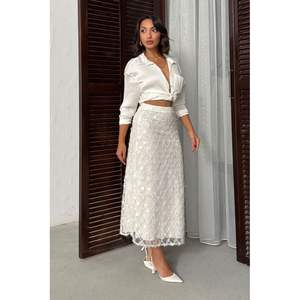 Falda midi de noche con lentejuelas para mujer - Product Image 6