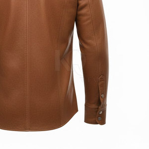 เสื้อเชิ้ตหนังนิ่มพรีเมียมสำหรับผู้ชาย สวมใส่สบาย เนื้อผ้าบางเบา ดีไซน์ทันสมัย เหมาะสำหรับใส่ทำงานประจำวัน - Product Image 6