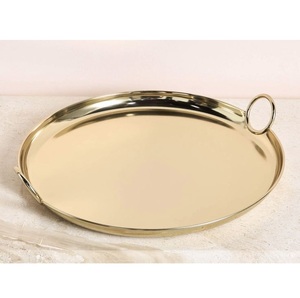 Elegante bandeja de metal pulido para regalos de chocolate en Ramadán - Product Image 4