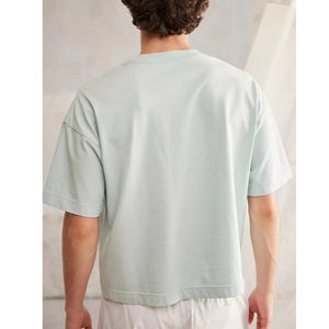 T-shirt personnalisé OEM 230 g/m², mélange 85 % coton 15 % polyester, t-shirt brodé personnalisé, t-shirt en mélange doux de polyester - Product Image 5