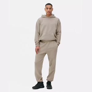 Custom Blank Tracksuit <b>Set</b> for Men Hoodie and Jogger <b>Pants</b> Soft Fleece <b>2</b> <b>Piece</b> Outfit Casual Loungewear - Product Image 1