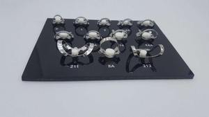 ชุดยางรัดฟัน12ชิ้นเครื่องมือทันตกรรมพร้อมถาดสแตนเลสสีดำ - Product Image 4