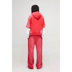 Sudaderas con capucha para hombre de talla grande de color sólido con estilo de Jersey de diseño personalizado y tela de alta calidad para uso informal y deportivo - Product Image 2