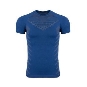 Camiseta informal de algodón 100% para exteriores para hombre, transpirable, cómoda, patrón sólido, estilo liso, colores personalizados, diseño de logotipo, estampado tejido - Product Image 5