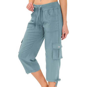 Pantalon Cargo Nouveau Style Vente en Gros Personnalisé de Haute Qualité Style Coton 100% 6 Poches Plaine Cordon Cargo Pantalon Hommes - Product Image 1