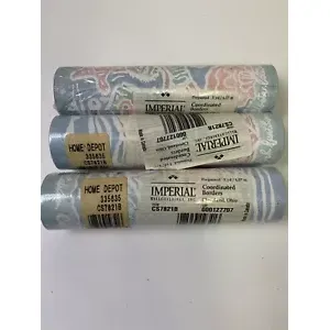 ขอบกระดาษติดผนัง3ม้วนลายเรขาคณิตที่ CS7821แล้วสำหรับห้องนั่งเล่นห้องนอนทนไฟ - Product Image 1