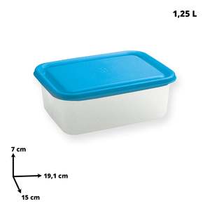 Frigochef đẹp và mạnh mẽ 1.25lt Công suất hình chữ nhật tủ lạnh hộp 19.5x15x7h cho thực phẩm lưu trữ & <span class=keywords><strong>container</strong></span> - Product Image 2