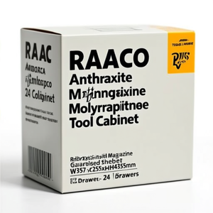 ตู้เก็บเครื่องมือ RAACO สีแอนทราไซต์ โพลีโพรพิลีน 24 ลิ้นชัก สำหรับชิ้นส่วนขนาดเล็ก รุ่น W357xD255xH435 มม. ผลิตจากเหล็กชุบสังกะสี 24 ลิ้นชัก - Product Image 3