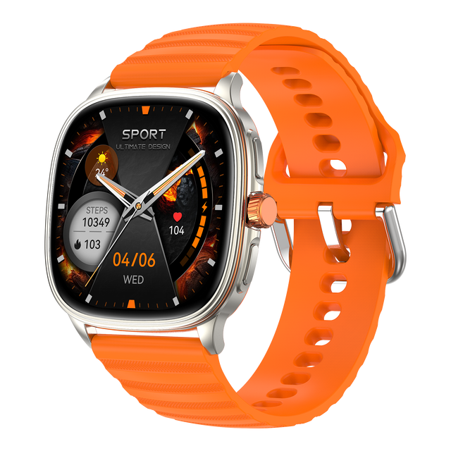 Amoled HD Touchscreen Smartwatch Sports Durable Battery Life IP68 Waterproof Breathing Training Sleep Monitoring Customized