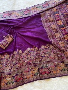 ผ้าคอลเลกชั่น Saree ผ้าไหม gajji ผ้าไหม banarasi งานดีไซน์เนอร์ผู้หญิงขายส่ง - Product Image 2
